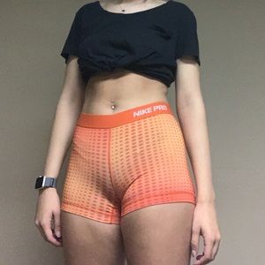 Orange Nike Pros